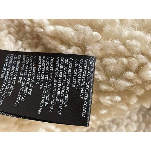 New Free People Winnie Vegan Car Coat Size S - Picture 6 of 7